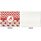 Ladybugs & Chevron Linen Placemat - APPROVAL Single (single sided)