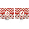 Ladybugs & Chevron Linen Placemat - APPROVAL (double sided)