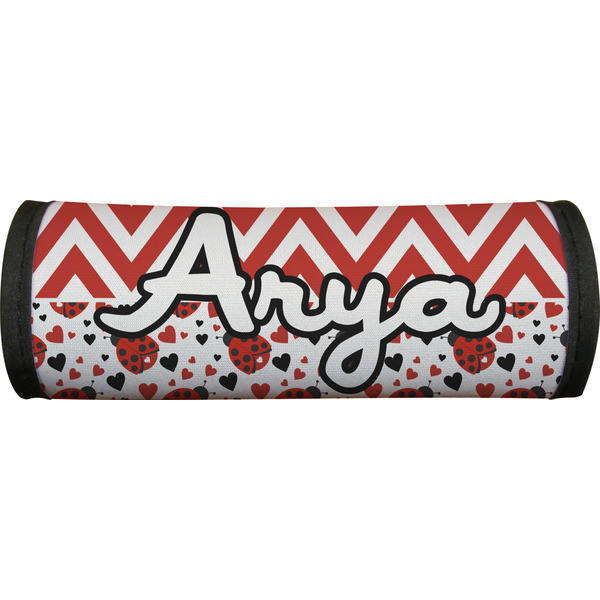Ladybugs & Chevron Luggage Handle Wrap