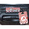 Ladybugs & Chevron Luggage Wrap & Tag