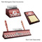 Ladybugs & Chevron Mahogany Desk Accessories