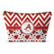 Ladybugs & Chevron Structured Accessory Purse (Front)