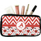 Ladybugs & Chevron Makeup / Cosmetic Bag (Personalized)