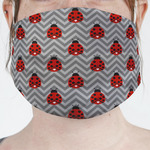 Ladybugs & Chevron Face Mask Cover