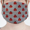 Ladybugs & Chevron Mask - Pleated (new) Front View on Girl