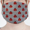 Ladybugs & Chevron Face Mask Cover