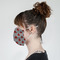 Ladybugs & Chevron Mask - Side View on Girl