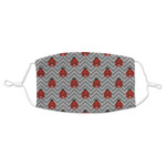 Ladybugs & Chevron Adult Cloth Face Mask