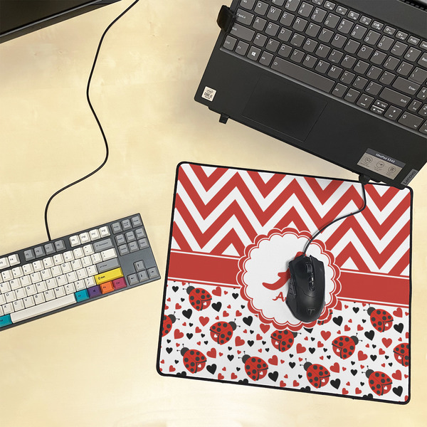 Ladybugs & Chevron Medium Gaming Mats - LIFESTYLE