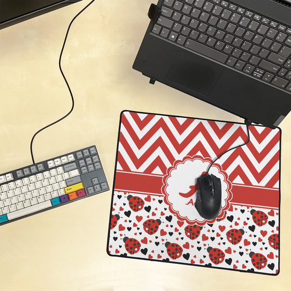 Ladybugs & Chevron Medium Gaming Mats - LIFESTYLE
