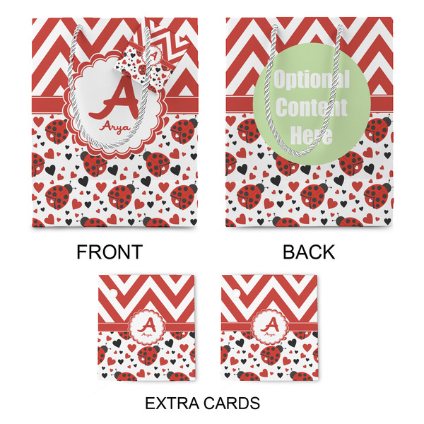 Ladybugs & Chevron Medium Gift Bag - Approval