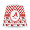 Ladybugs & Chevron Poly Film Empire Lampshade - Front View