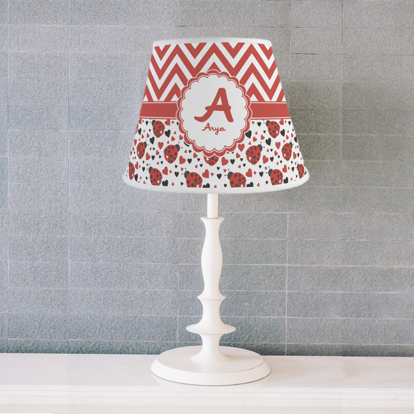 Ladybugs & Chevron Poly Film Empire Lampshade - Lifestyle