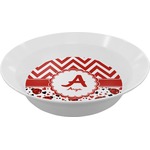 Ladybugs & Chevron Melamine Bowl (Personalized)
