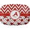 Ladybugs & Chevron Melamine Platter (Personalized)