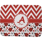 Ladybugs & Chevron Memory Foam Bath Mat - 48"x36" (Personalized)