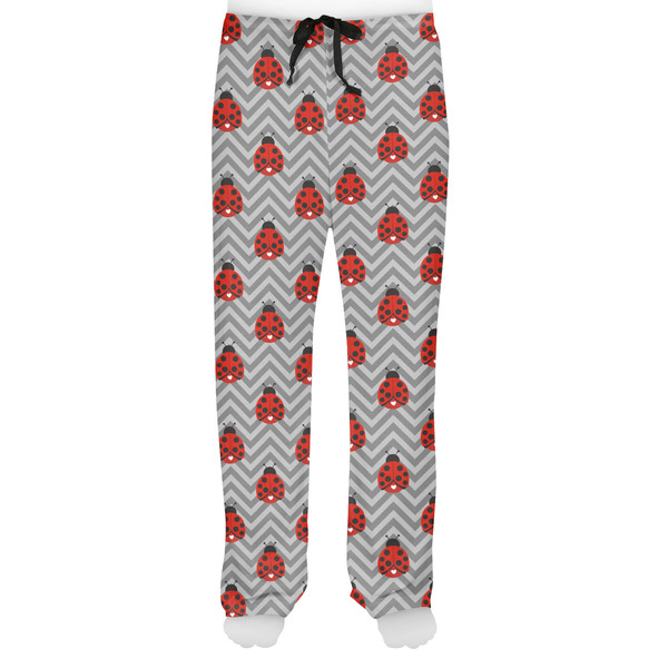 Ladybugs & Chevron Men's Pjs Front - on model