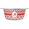 Ladybugs & Chevron Stainless Steel Dog Bowl - Small (Personalized)