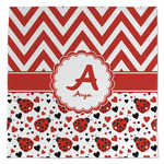 Ladybugs & Chevron Microfiber Dish Towel (Personalized)
