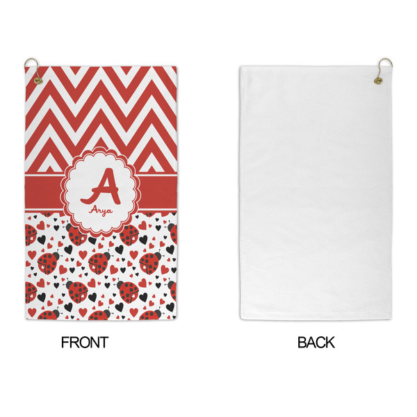 Ladybugs & Chevron Microfiber Golf Towels - APPROVAL
