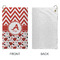 Ladybugs & Chevron Microfiber Golf Towels - Small - APPROVAL
