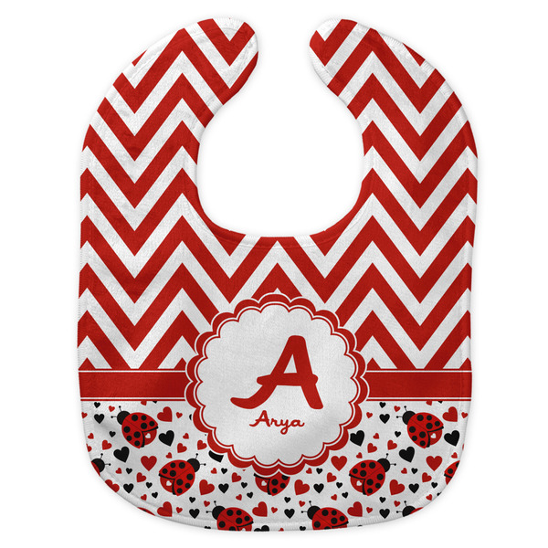 Ladybugs & Chevron New Bib Flat Approval