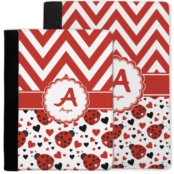 Ladybugs & Chevron Notebook Padfolio - MAIN