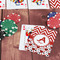 Ladybugs & Chevron On Table with Poker Chips