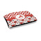 Ladybugs & Chevron Outdoor Dog Bed - Medium (Personalized)