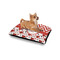 Ladybugs & Chevron Outdoor Dog Beds - Small - IN CONTEXT