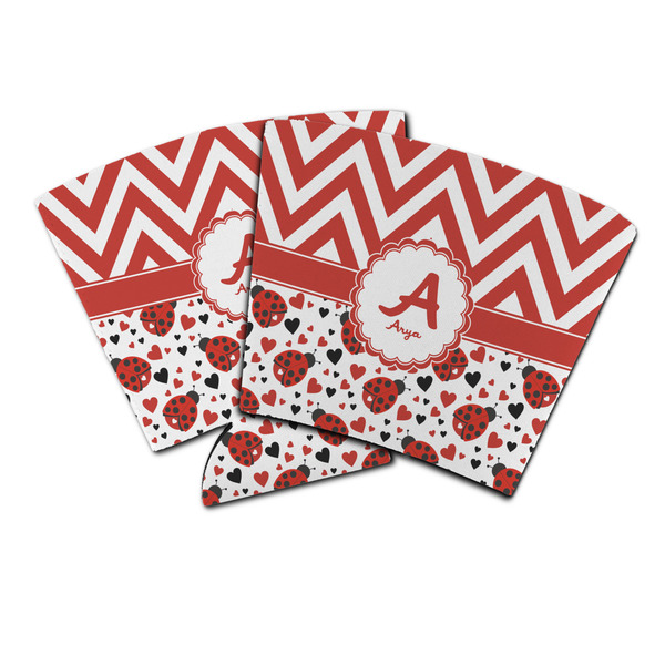 Custom Ladybugs & Chevron Party Cup Sleeve (Personalized)