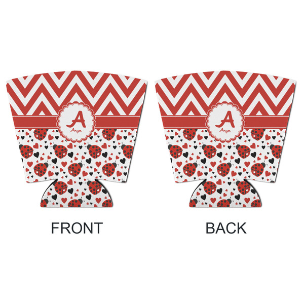 Ladybugs & Chevron Party Cup Sleeves - with bottom - APPROVAL