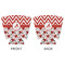 Ladybugs & Chevron Party Cup Sleeves - with bottom - APPROVAL