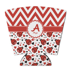 Ladybugs & Chevron Party Cup Sleeve - with Bottom (Personalized)