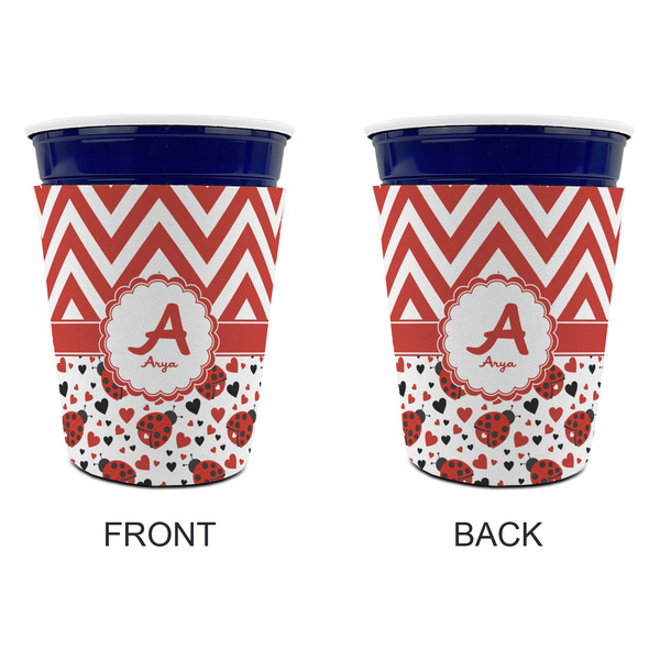 Ladybugs & Chevron Party Cup Sleeves - without bottom - Approval