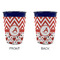 Ladybugs & Chevron Party Cup Sleeves - without bottom - Approval