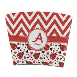 Ladybugs & Chevron Party Cup Sleeve - without bottom (Personalized)