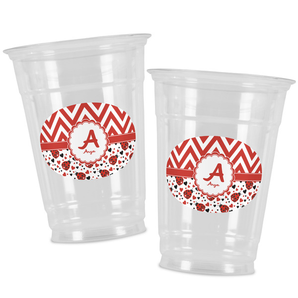 Ladybugs & Chevron Party Cups - 16oz - Alt View