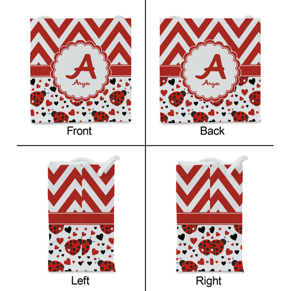 Ladybugs & Chevron Party Favor Gift Bag - Gloss - Approval