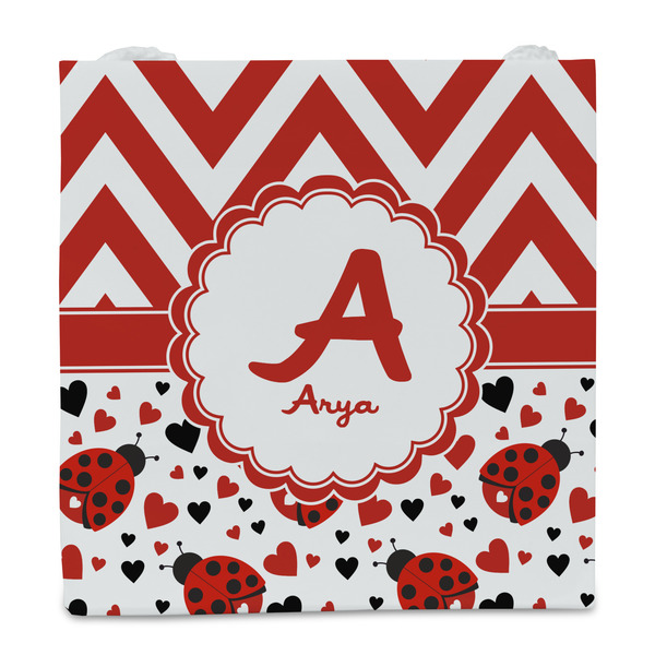 Ladybugs & Chevron Party Favor Gift Bag - Gloss - Front