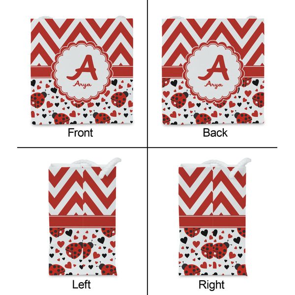 Ladybugs & Chevron Party Favor Gift Bag - Matte - Approval