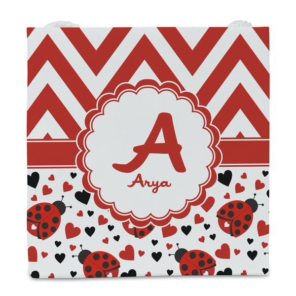 Ladybugs & Chevron Party Favor Gift Bag - Matte - Front