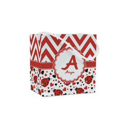 Ladybugs & Chevron Party Favor Gift Bags - Matte (Personalized)