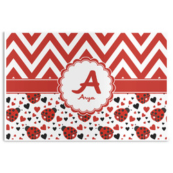 Ladybugs & Chevron Disposable Paper Placemats (Personalized)