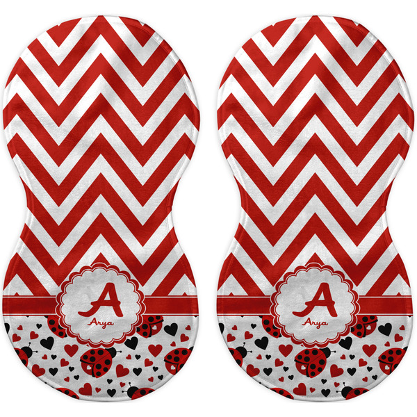 Ladybugs & Chevron Peanut Shaped Burps - Approval