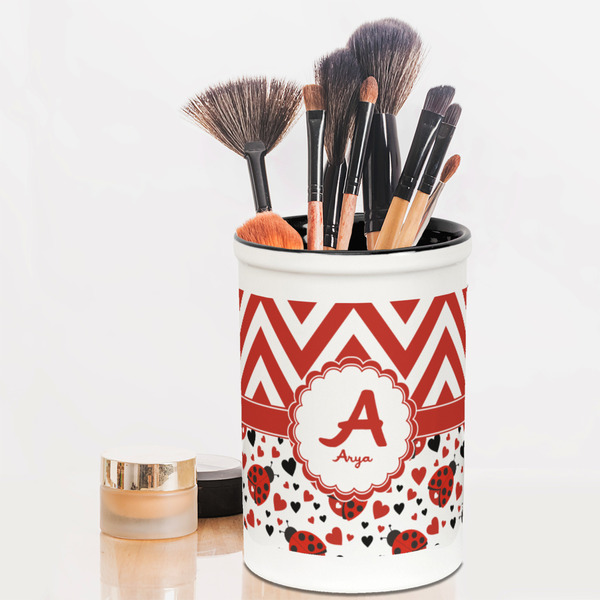 Ladybugs & Chevron Pencil Holder - LIFESTYLE makeup