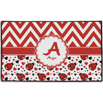 Ladybugs & Chevron Door Mat - 60"x36" (Personalized)