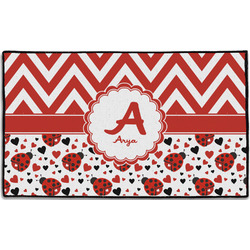 Ladybugs & Chevron Door Mat - 60"x36" (Personalized)