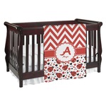 Ladybugs & Chevron Baby Blanket (Personalized)