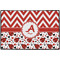 Ladybugs & Chevron Personalized Door Mat - 36x24 (APPROVAL)